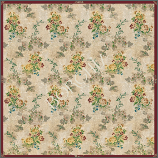 Pañuelo seda BEATRIZ 90x90 cm