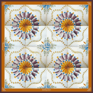 Pañuelo seda BENISSA 65x65 cm