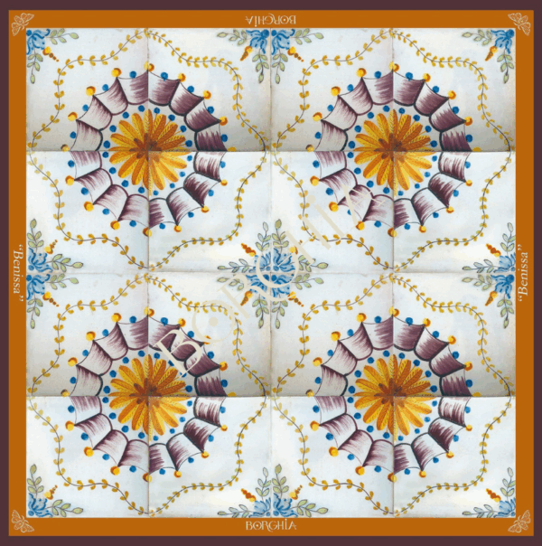 Pañuelo seda BENISSA 65x65 cm