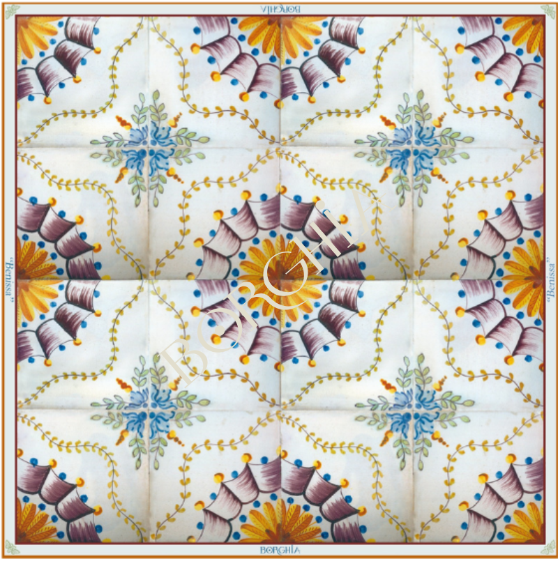 Chal seda BENISSA 135x135 cm