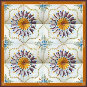 Pañuelo seda BENISSA 67x67 cm