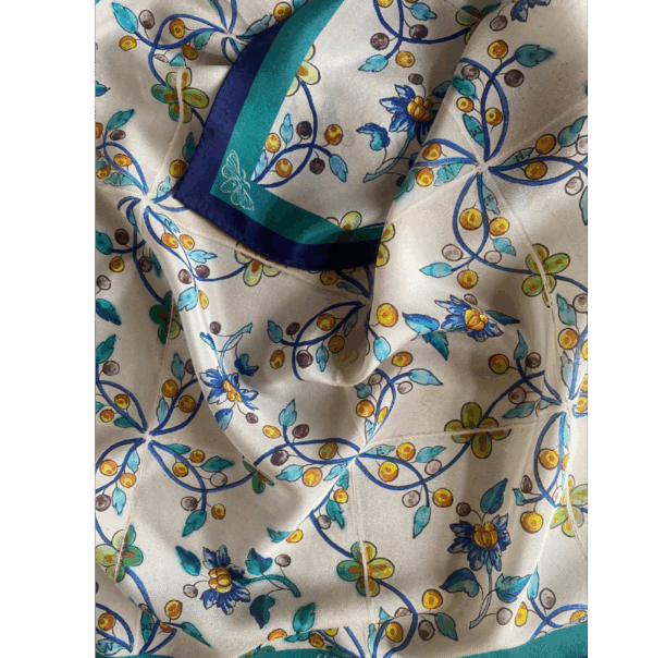 Pañuelo seda ONDARA 65x65m - Imagen 3