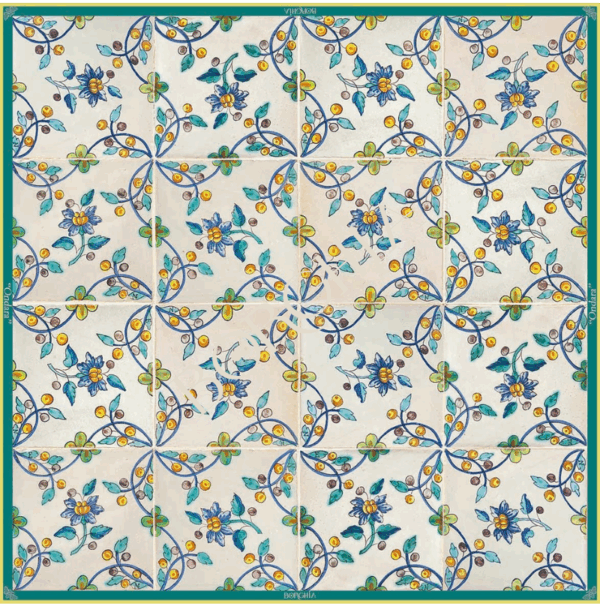 Pañuelo seda ONDARA 90x90 cm