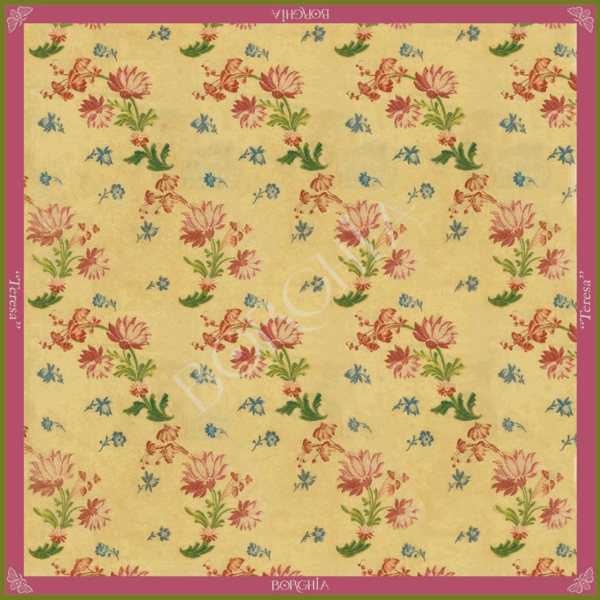 Pañuelo seda TERESA 65x65 cm