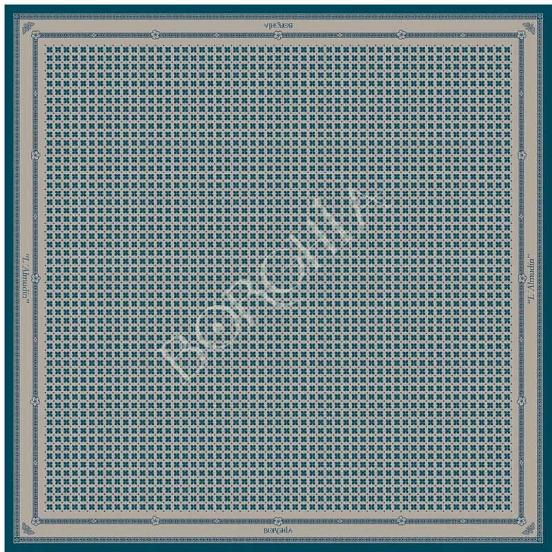 pañuelo-seda-algodon-borghia-valencia-90x90cm-reproduccion-vintage-sxix-indumentaria-tradicional-valenciana-artesania-mediterranea-azul-gris-almudin-perla