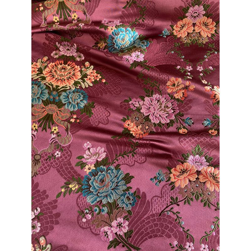 tejido-seda-borghia-valencia-vintage-espolin-tela-fallera-indumentaria-tradicional-valenciana-granate-gabriela-amarena