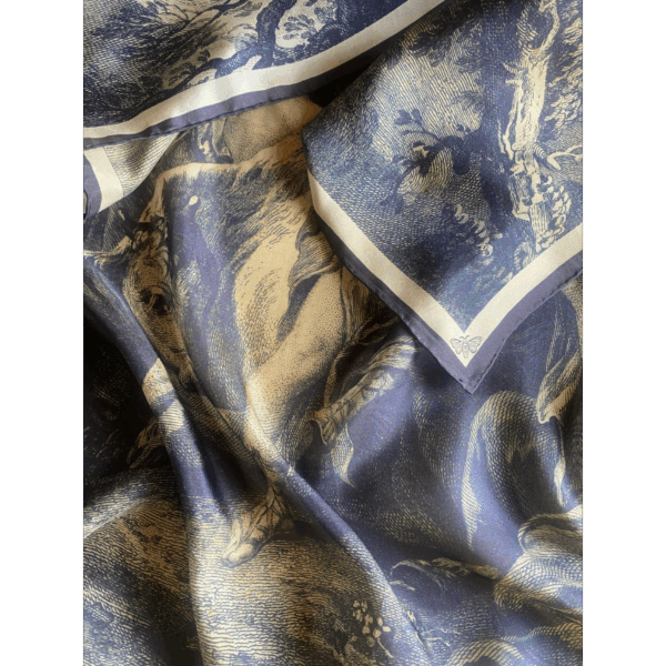Pañuelo seda EUROPA 90x90 cm - Imagen 4