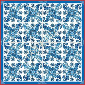 pañuelo-seda-borghoa-valencia-90x90cm-azulejo-sxviii-valenciano-artesania-mediterranea-denia