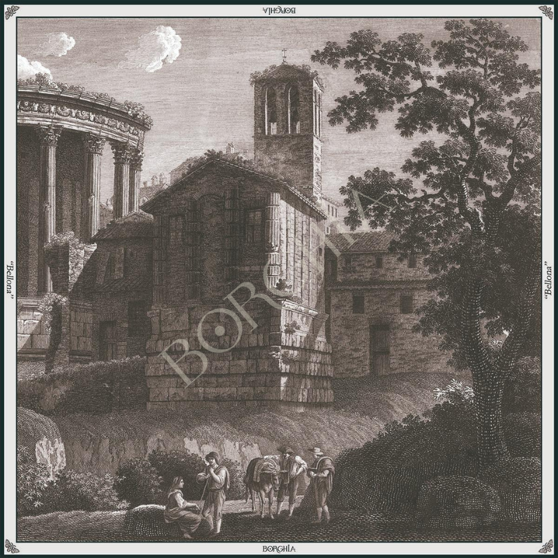 Pañuelo seda BELLONA 90x90 cm