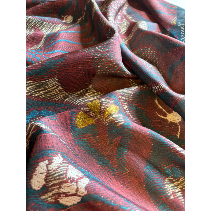 Pañuelo seda MANUELA 90x90 cm - Imagen 2