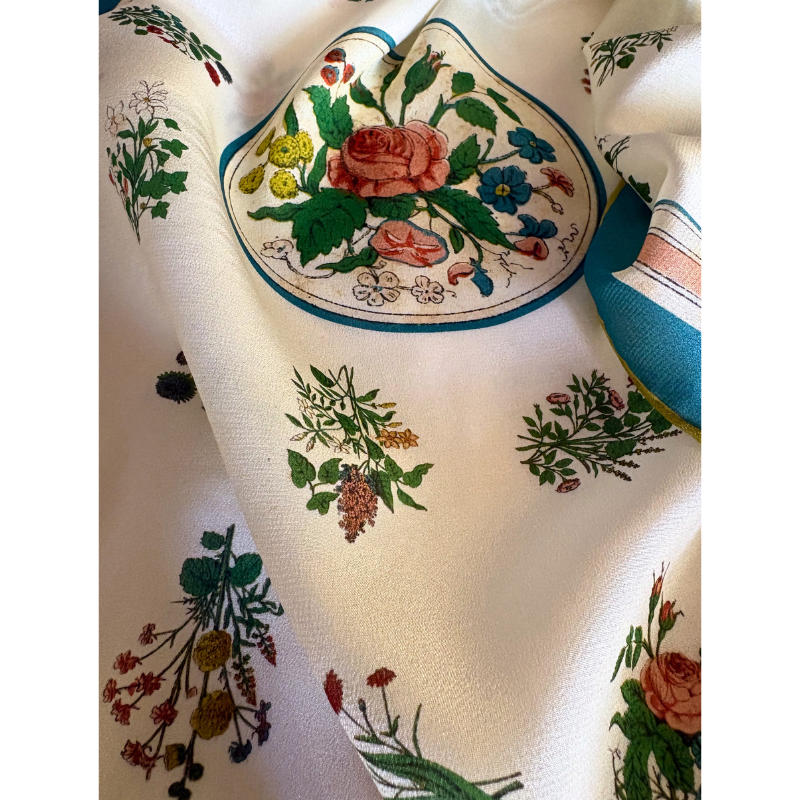 Pañuelo seda ALAMEDA 65x65 cm - Imagen 2