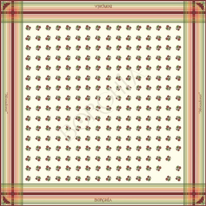 pañuelo-seda-algodon-borghia-valencia-90x90cm-flores-pequeñes-cuadros-antiguo-rojo-verde-marfil-mocadoret